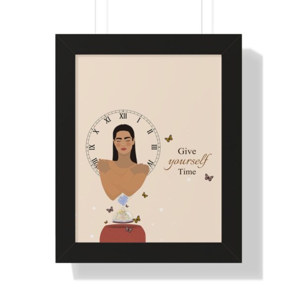 Give Yourself Time Framed Vertical Poster - Image 4